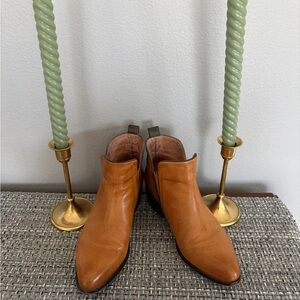 Spring Step tan leather Ankle boots